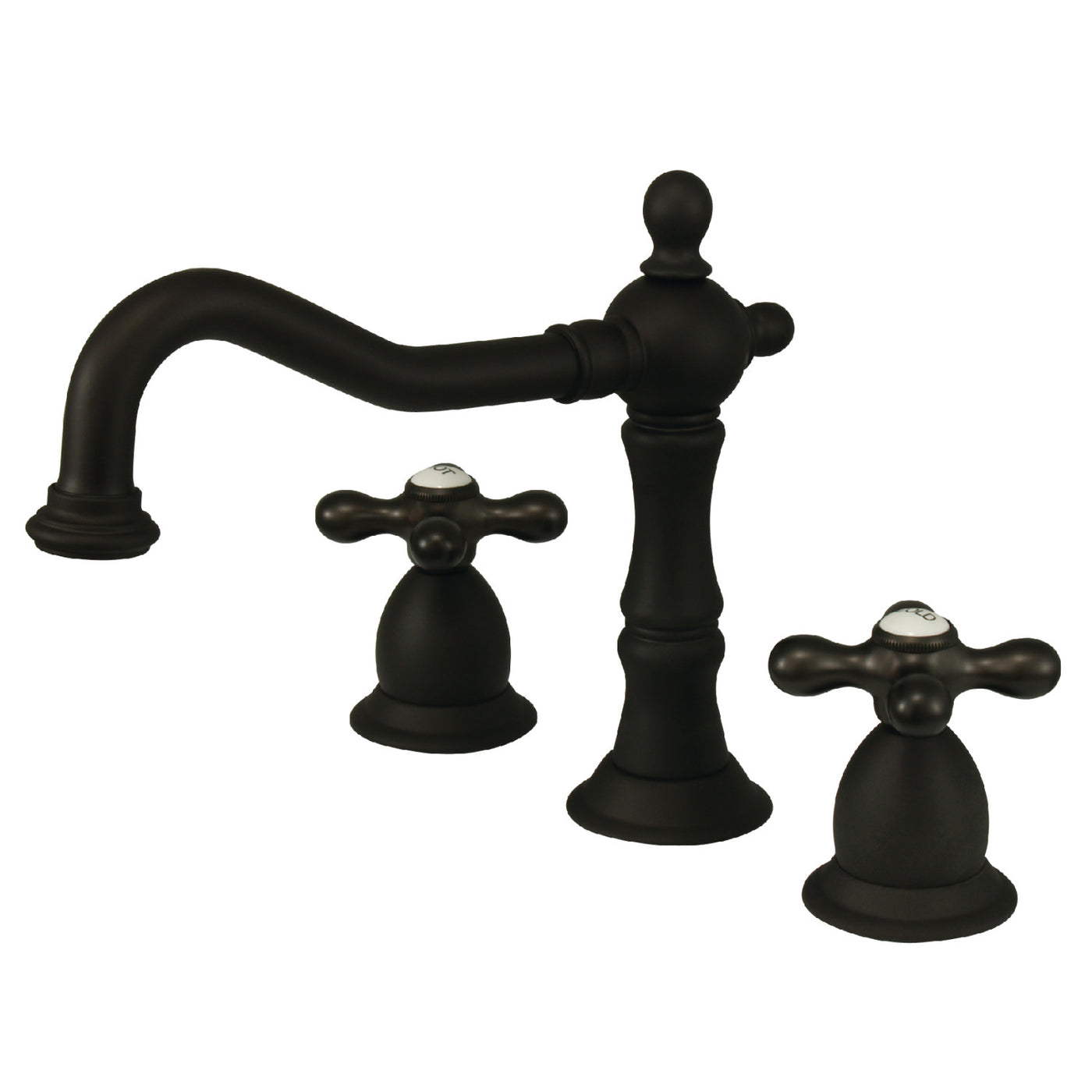 Elements of Design ES1975AX Widespread Bathroom Faucet with Brass Pop-Up, Oil Rubbed Bronze