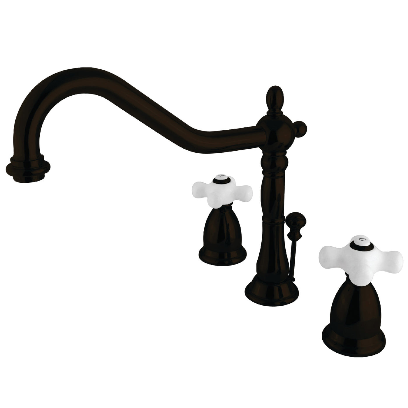 Elements of Design ES1995PX Widespread Bathroom Faucet with Brass Pop-Up, Oil Rubbed Bronze