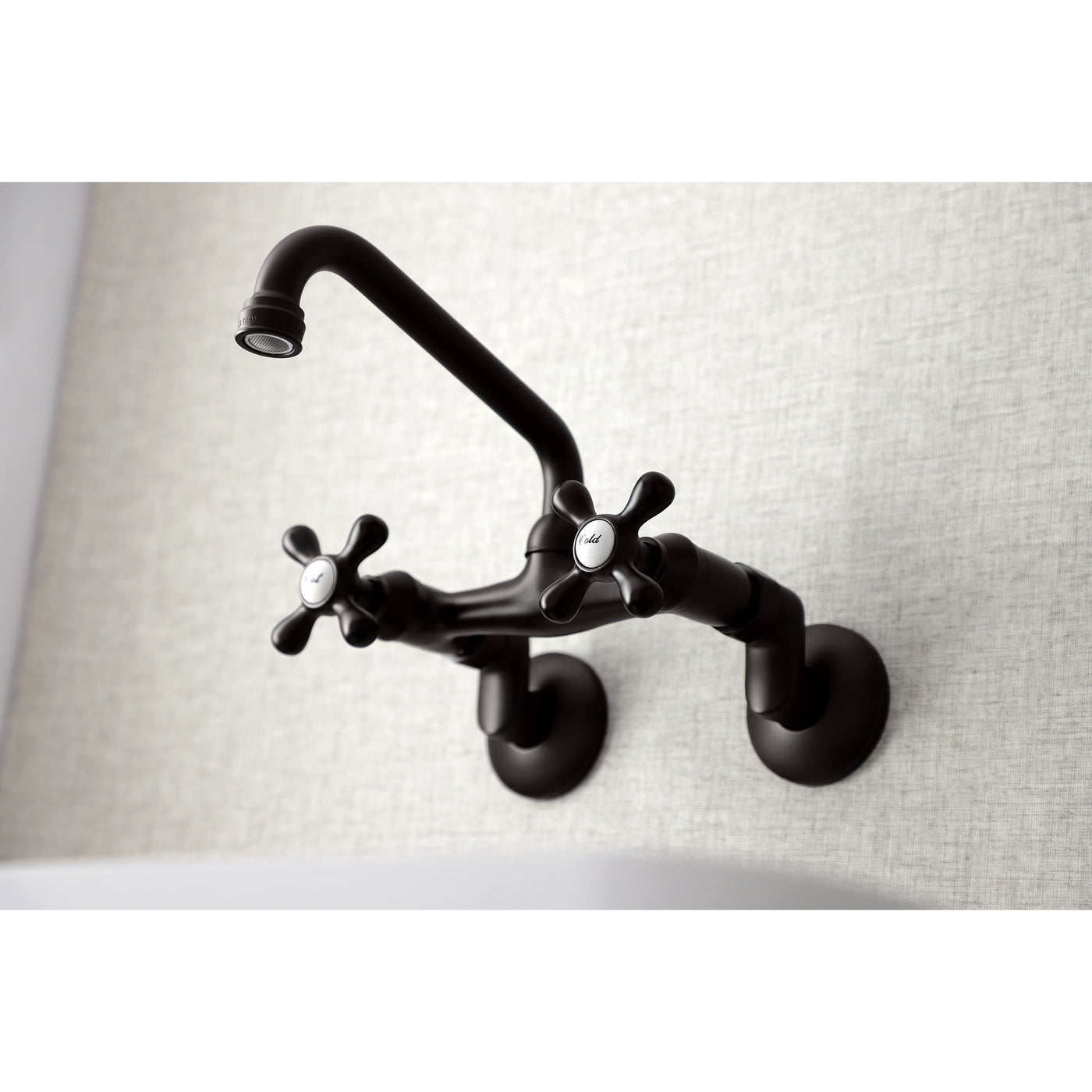 Elements of Design ES2135X Adjustable Center Wall Mount Kitchen Faucet, Oil Rubbed Bronze