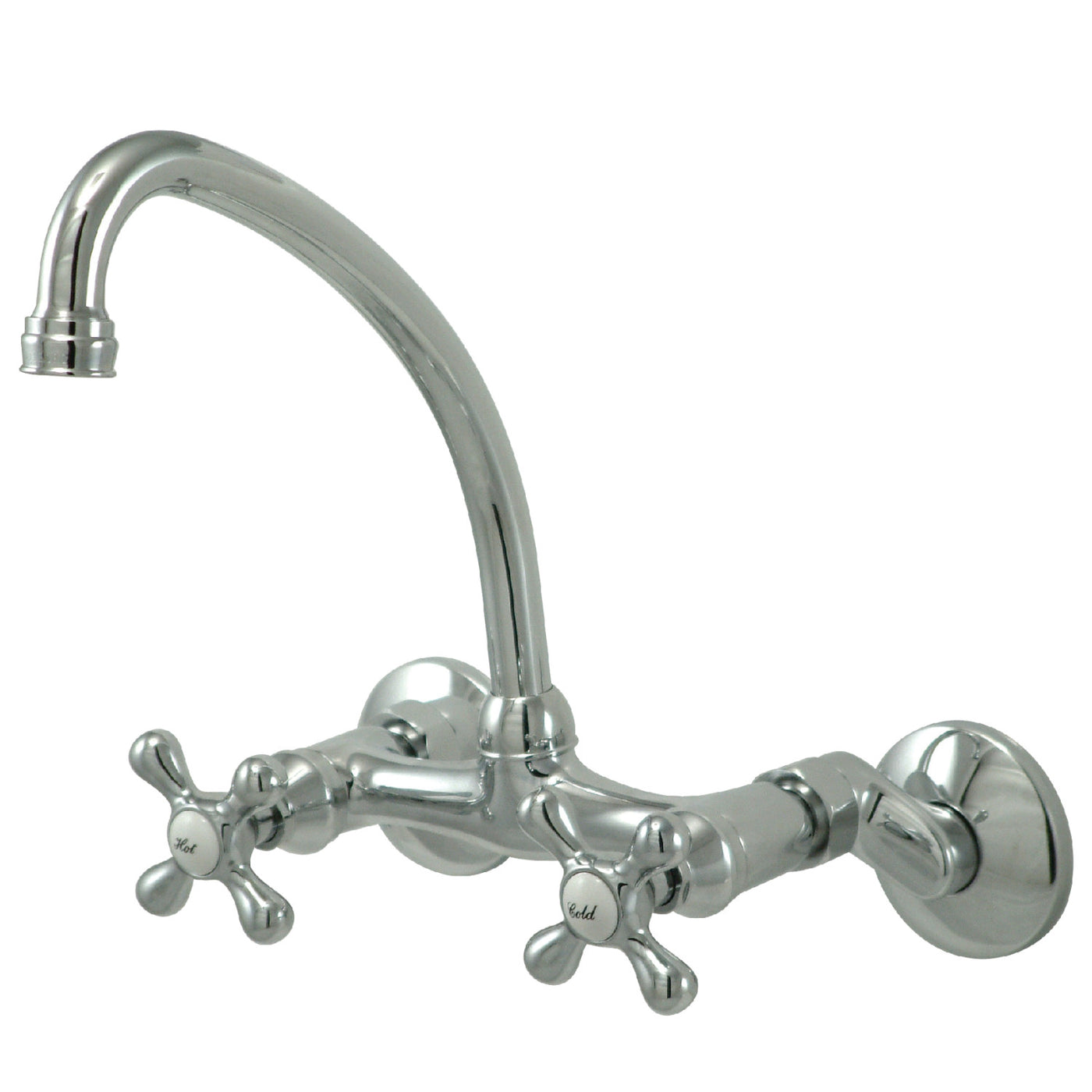 Elements of Design ES2141X Adjustable Center Wall Mount Kitchen Faucet, Polished Chrome