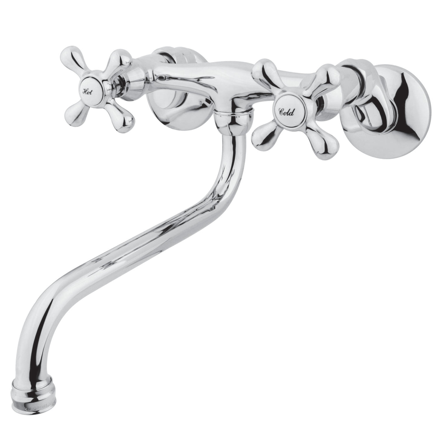 Elements of Design ES215C Adjustable Center Wall Mount Bathroom Faucet, Polished Chrome