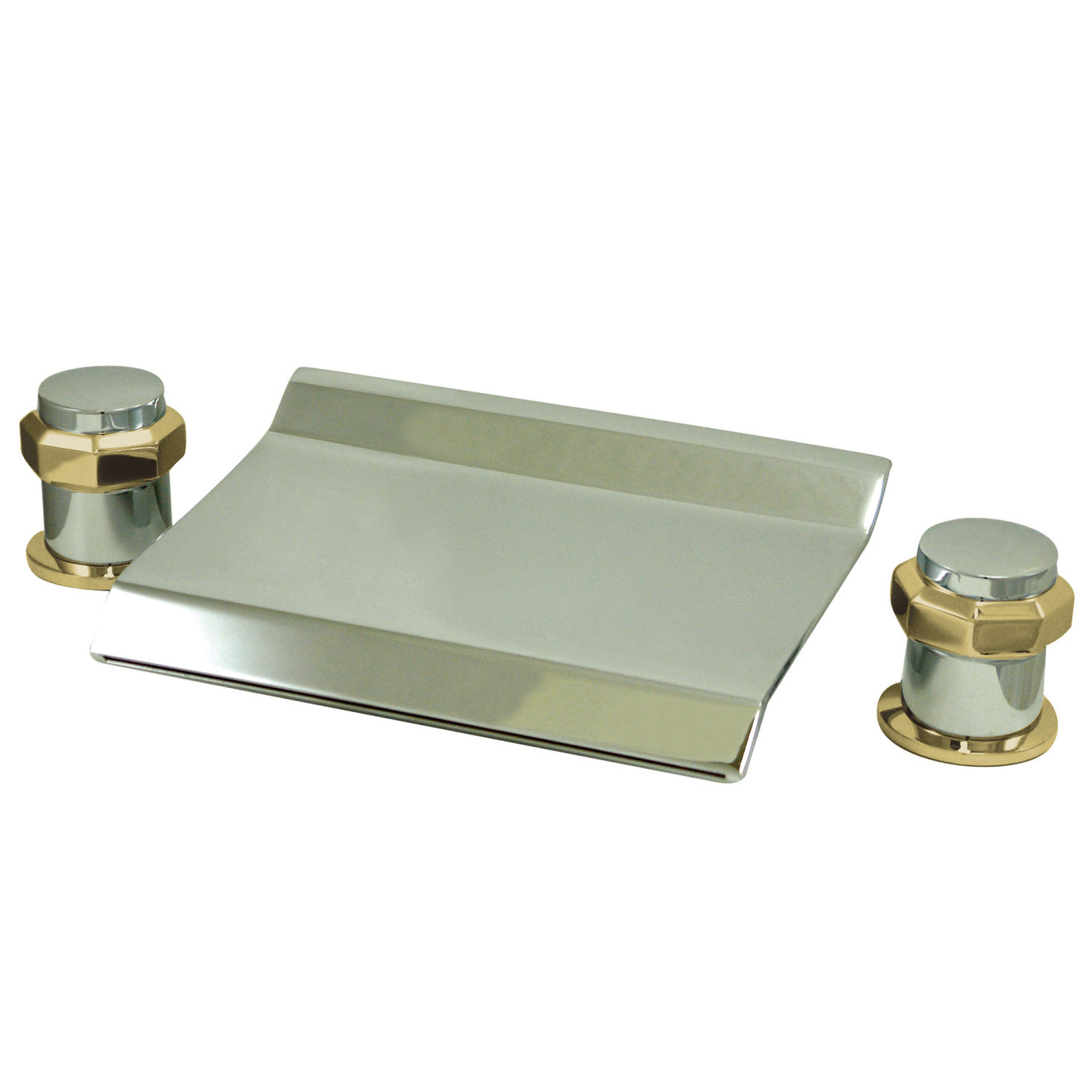 Elements of Design ES2244AR Roman Tub Faucet, Polished Chrome/Polished Brass