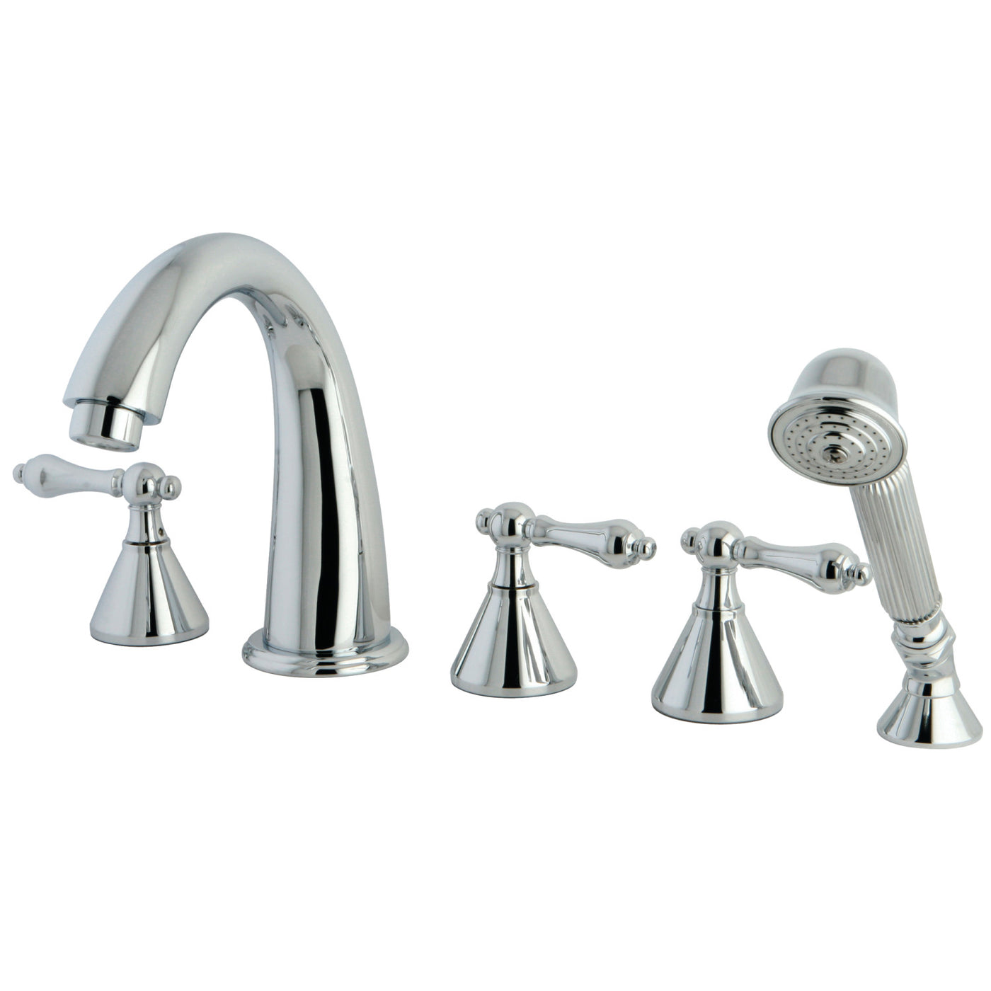 Elements of Design ES23615AL Roman Tub Faucet 5 Pieces with Hand Shower, Polished Chrome