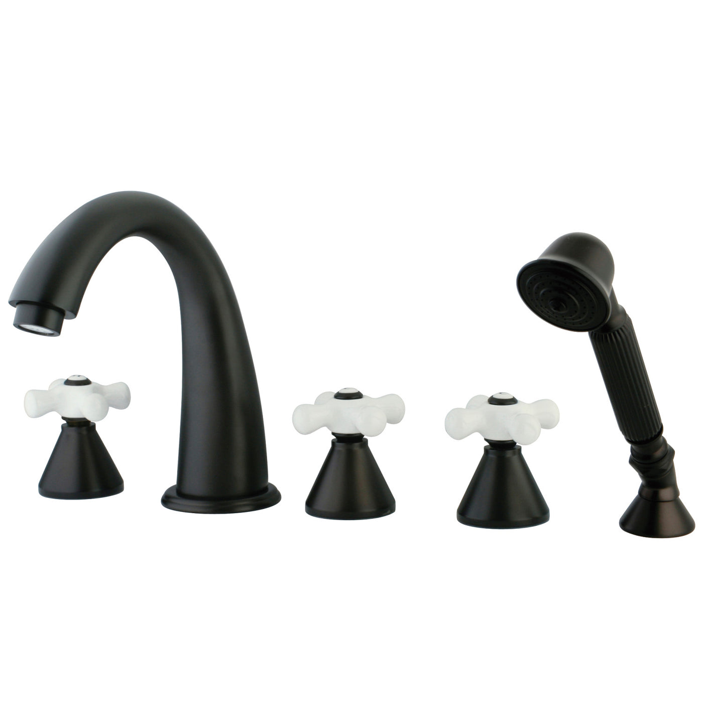 Elements of Design ES23655PX 5-Piece Roman Tub Faucet with Hand Shower, Oil Rubbed Bronze