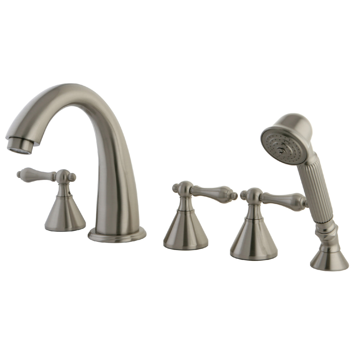 Elements of Design ES23685AL Roman Tub Faucet 5 Pieces with Hand Shower, Brushed Nickel