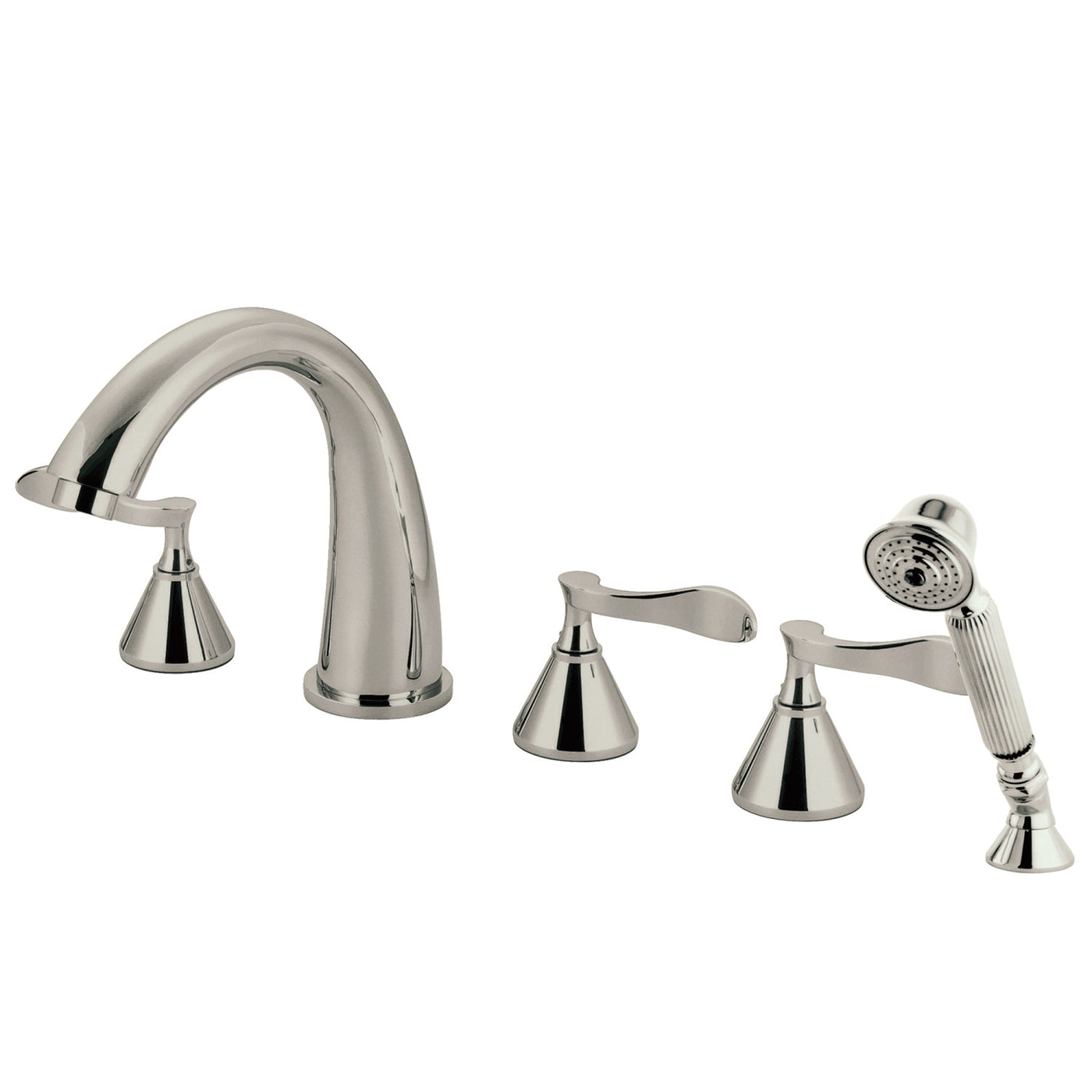 Elements of Design ES23685CFL Roman Tub Faucet with Hand Shower, Brushed Nickel