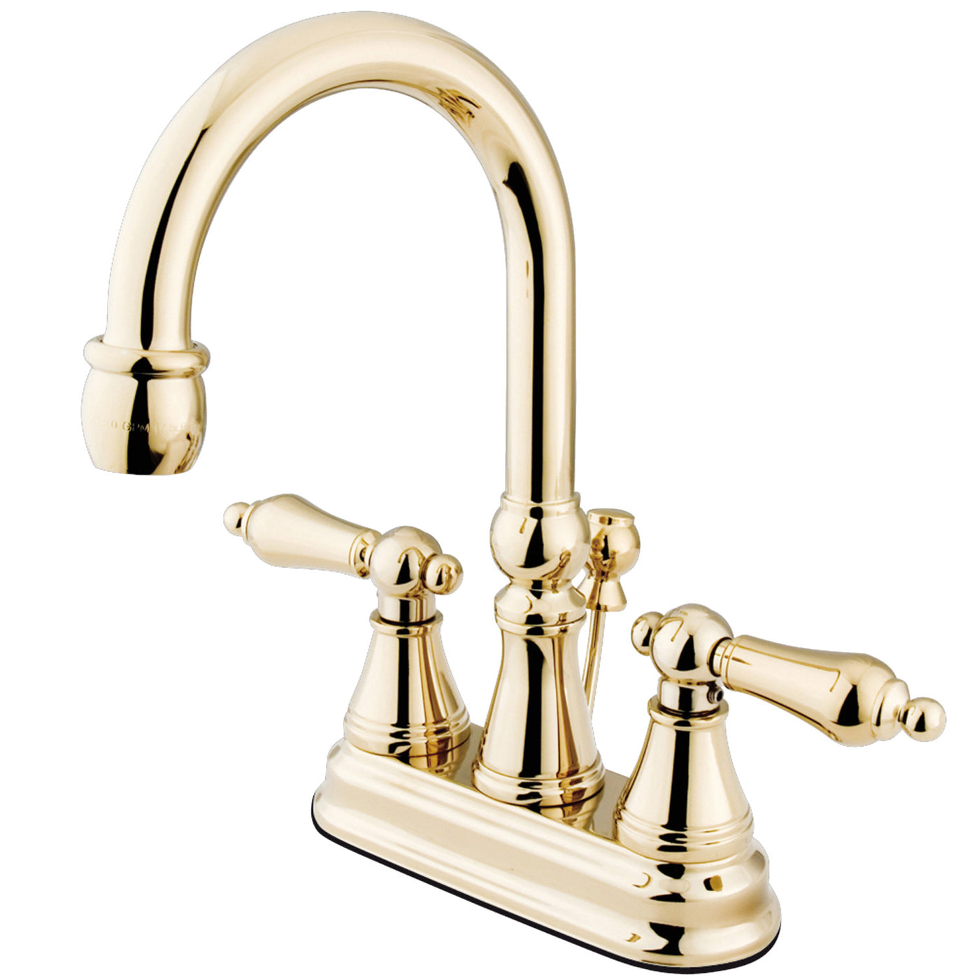 Elements of Design ES2612AL 4-Inch Centerset Bathroom Faucet, Polished Brass