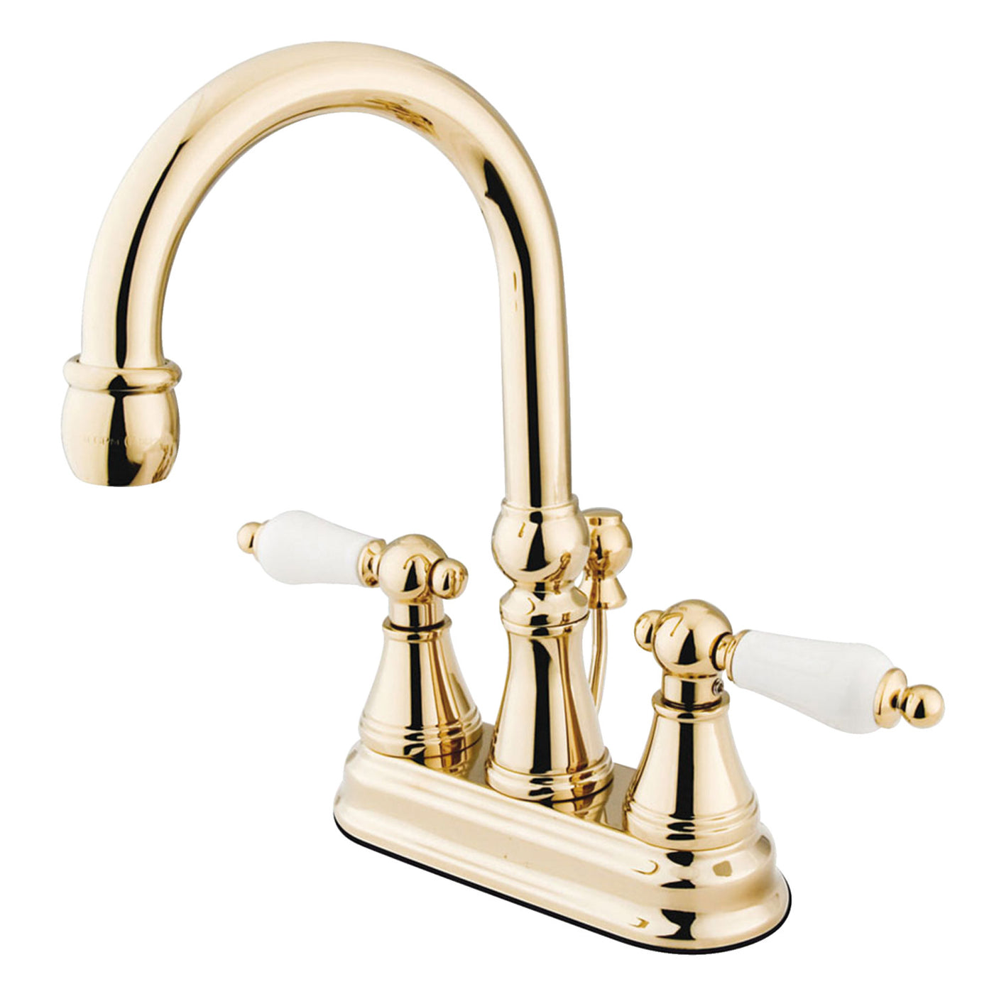 Elements of Design ES2612PL 4-Inch Centerset Bathroom Faucet, Polished Brass