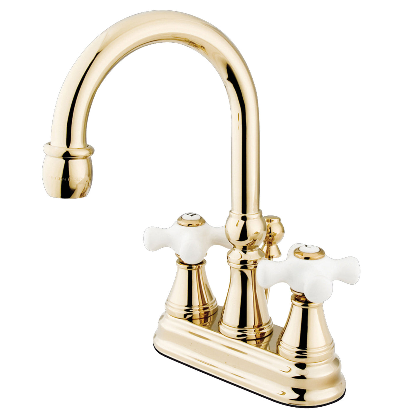 Elements of Design ES2612PX 4-Inch Centerset Bathroom Faucet, Polished Brass