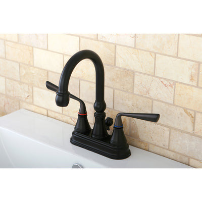 Elements of Design ES2615ZL 4-Inch Centerset Bathroom Faucet, Oil Rubbed Bronze