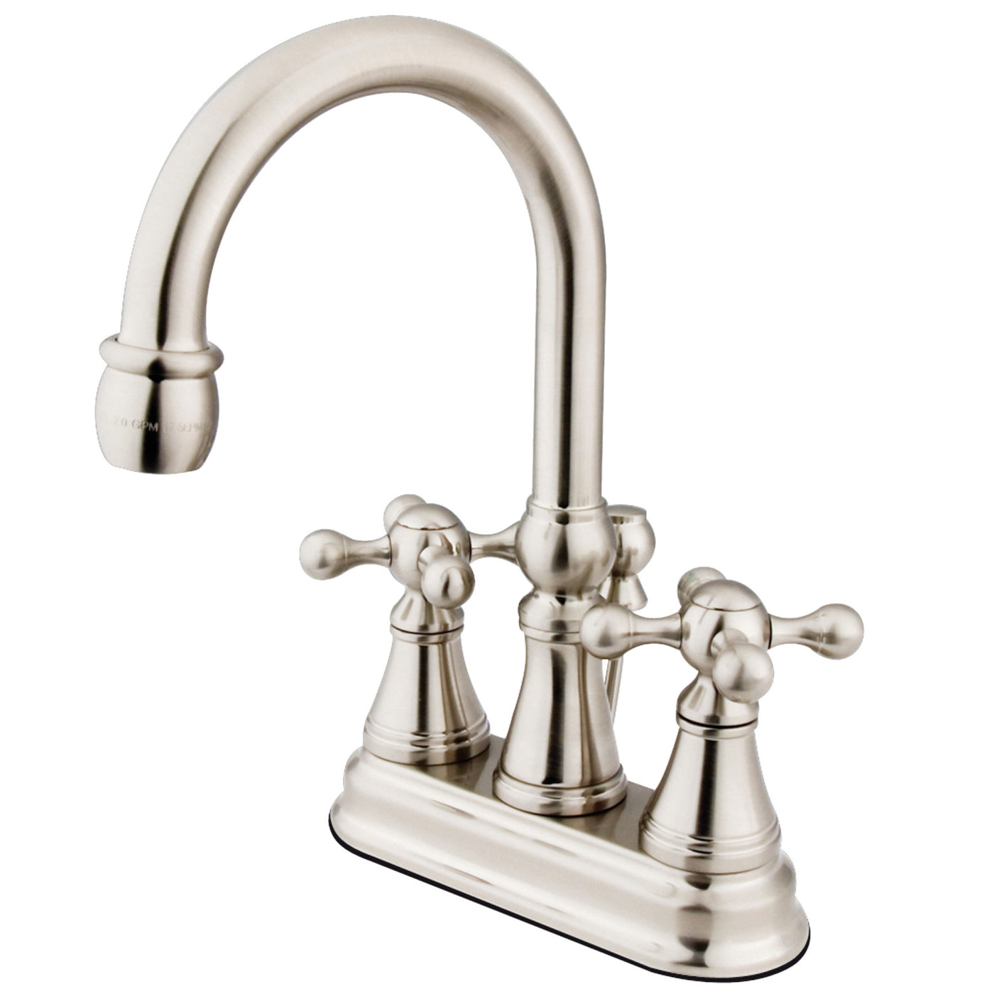 Elements of Design ES2618KX 4-Inch Centerset Bathroom Faucet, Brushed Nickel