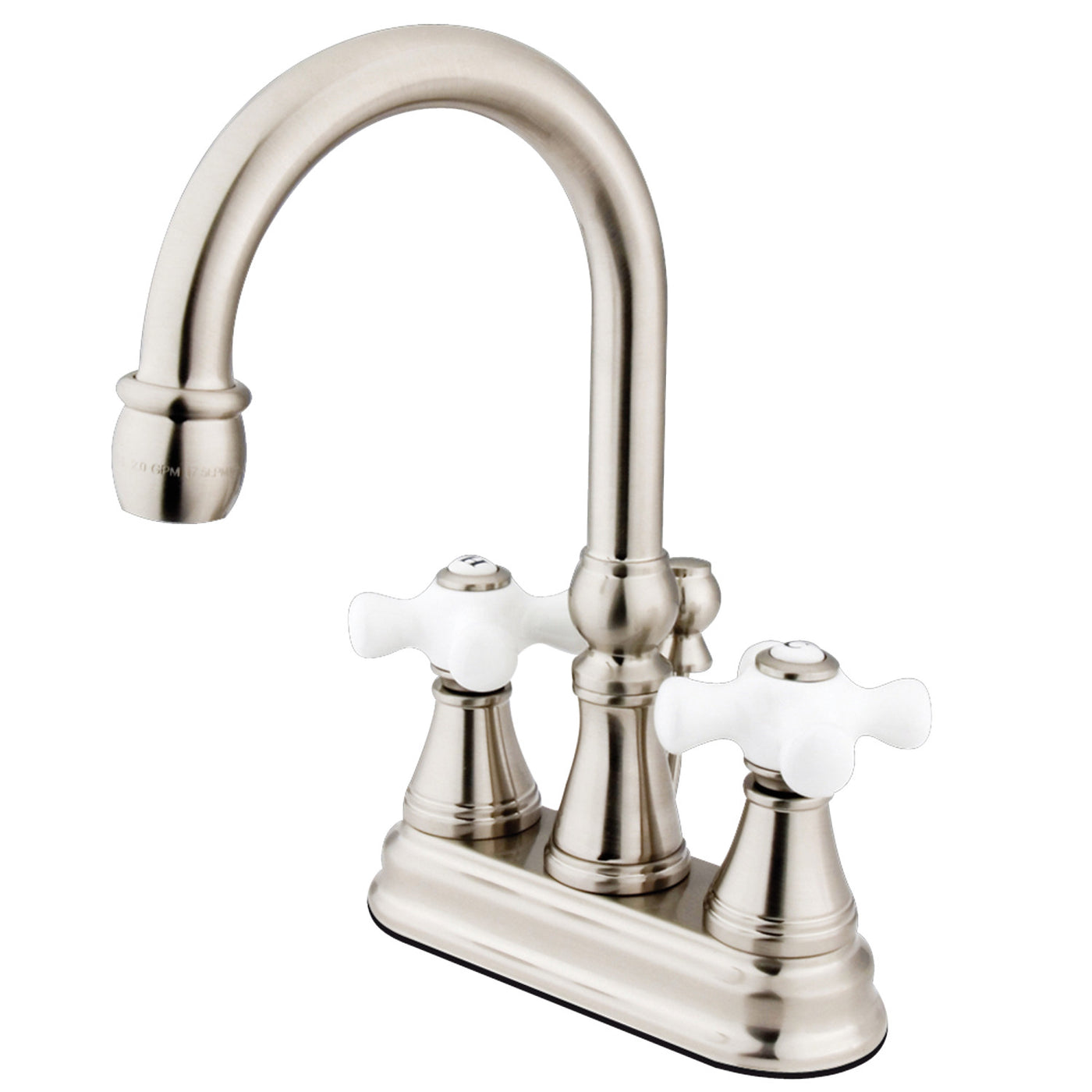 Elements of Design ES2618PX 4-Inch Centerset Bathroom Faucet, Brushed Nickel