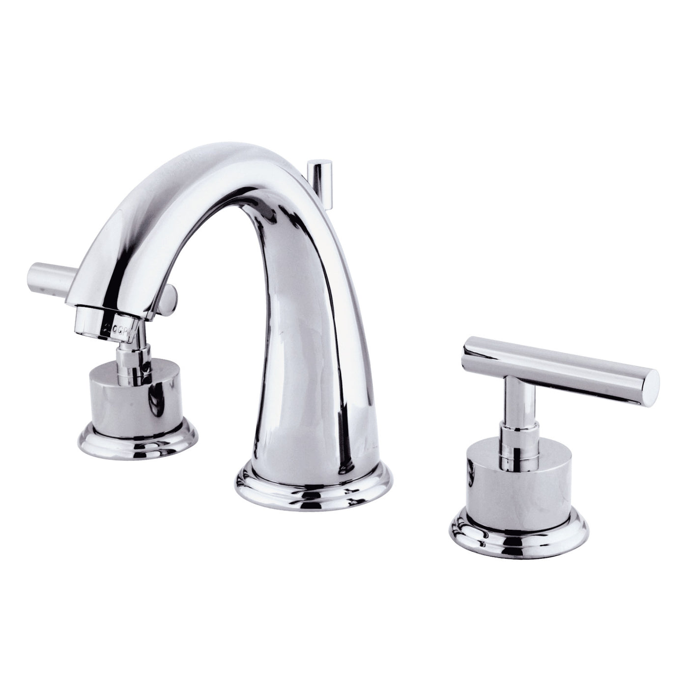 Elements of Design ES2961CML Widespread Bathroom Faucet with Brass Pop-Up, Polished Chrome