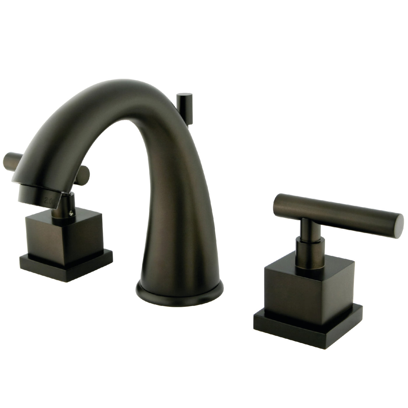 Elements of Design ES2965CQL Widespread Bathroom Faucet with Brass Pop-Up, Oil Rubbed Bronze