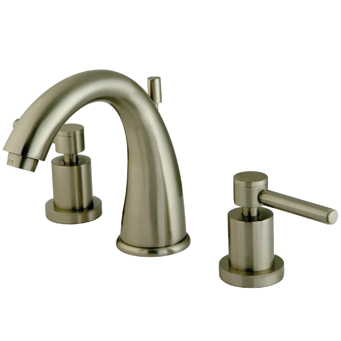Elements of Design ES2968DL Widespread Bathroom Faucet with Brass Pop-Up, Brushed Nickel