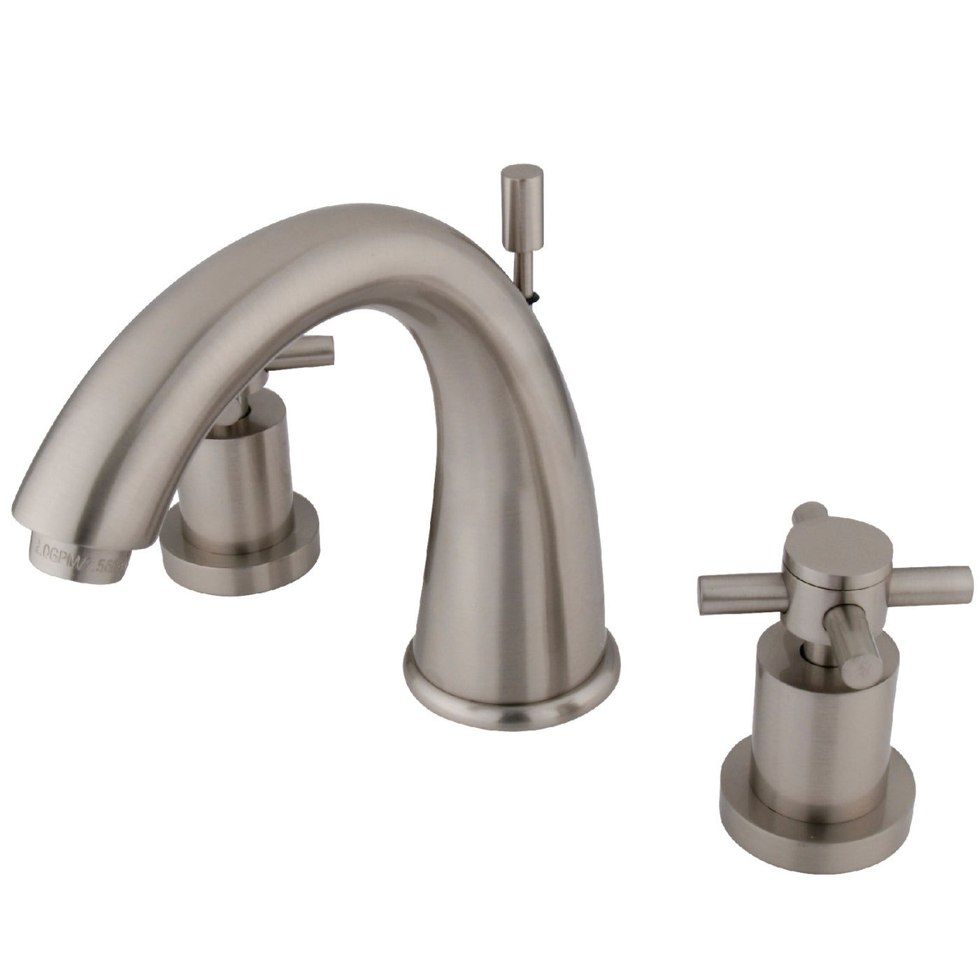 Elements of Design ES2968DX Widespread Bathroom Faucet with Brass Pop-Up, Brushed Nickel