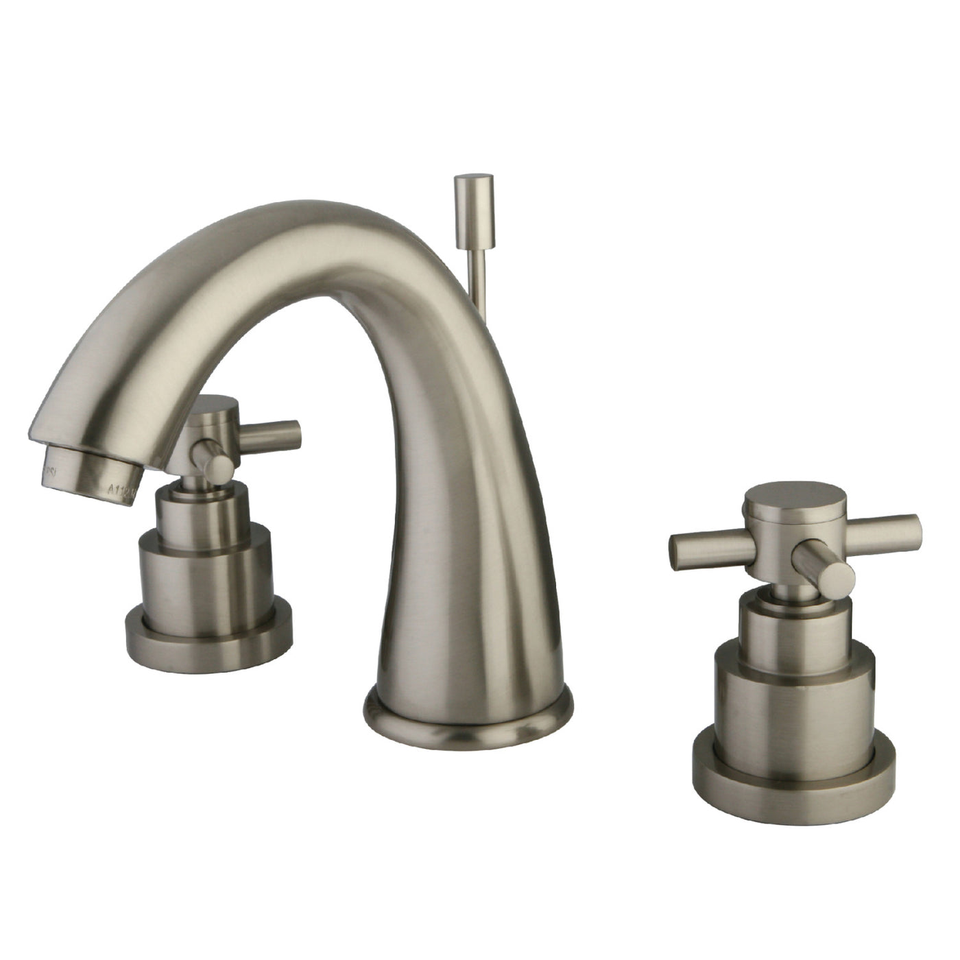 Elements of Design ES2968EX Widespread Bathroom Faucet with Brass Pop-Up, Brushed Nickel