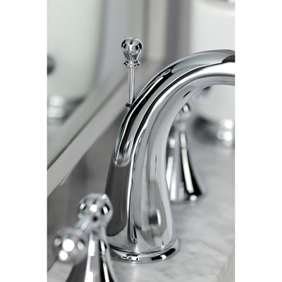 Elements of Design ES2971AL Widespread Bathroom Faucet with Brass Pop-Up, Polished Chrome
