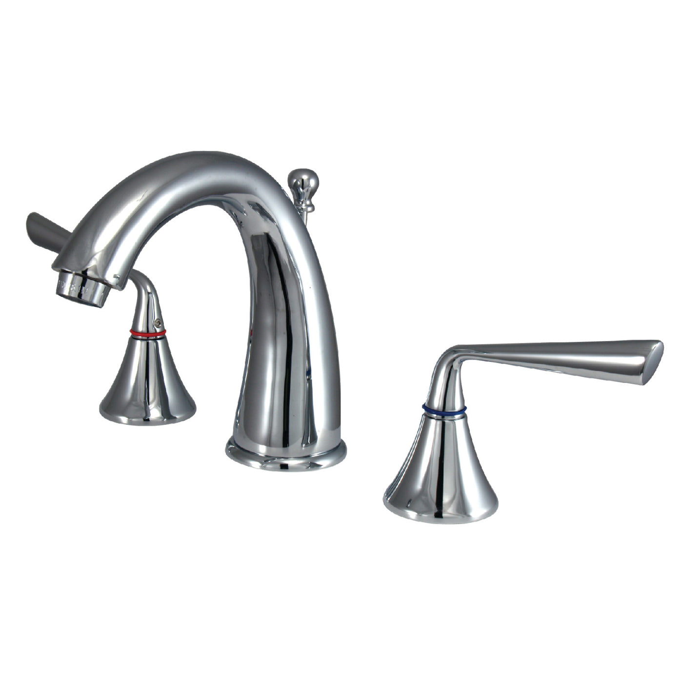 Elements of Design ES2971ZL Widespread Bathroom Faucet with Brass Pop-Up, Polished Chrome