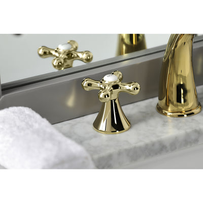 Elements of Design ES2972AX Widespread Bathroom Faucet with Brass Pop-Up, Polished Brass