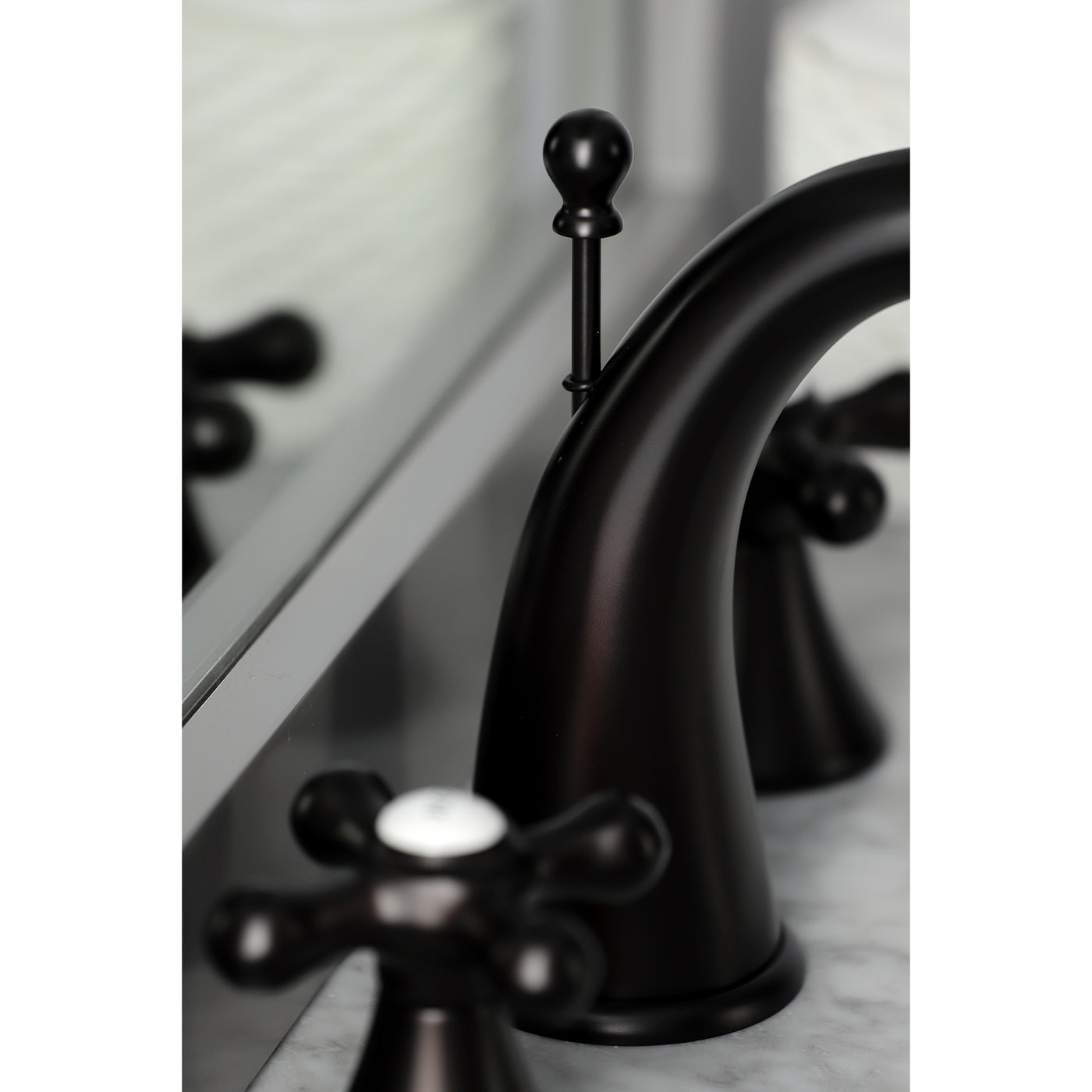 Elements of Design ES2975AX Widespread Bathroom Faucet with Brass Pop-Up, Oil Rubbed Bronze