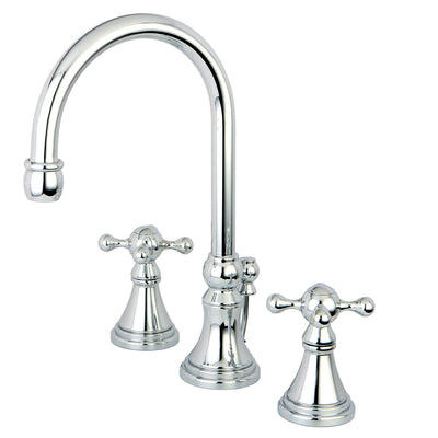 Elements of Design ES2981KX Widespread Bathroom Faucet with Brass Pop-Up, Polished Chrome