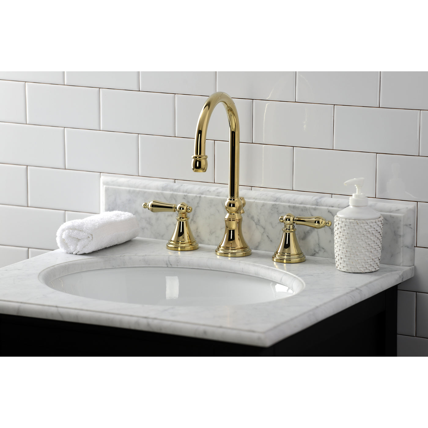 Elements of Design ES2982AL Widespread Bathroom Faucet, Polished Brass