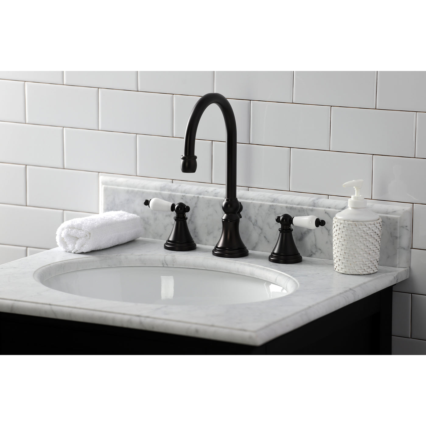 Elements of Design ES2985PL Widespread Bathroom Faucet, Oil Rubbed Bronze
