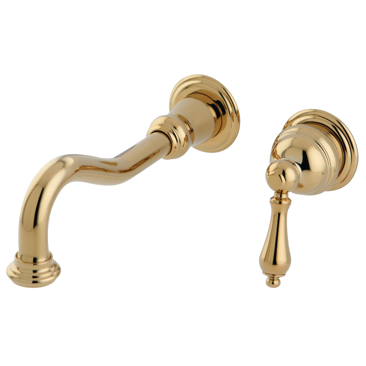 Elements of Design ES3112AL Wall Mount Bathroom Faucet, Polished Brass