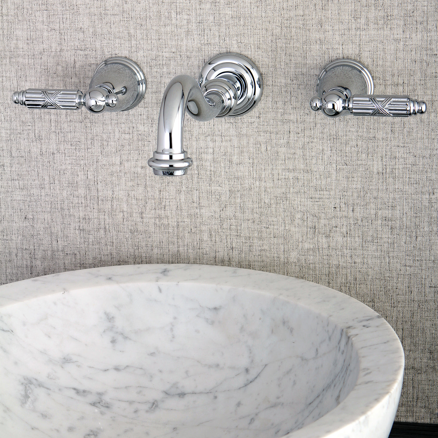 Elements of Design ES3121GL Wall Mount Bathroom Faucet, Polished Chrome