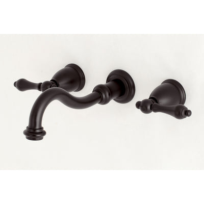 Elements of Design ES3125AL 2-Handle Wall Mount Bathroom Faucet, Oil Rubbed Bronze