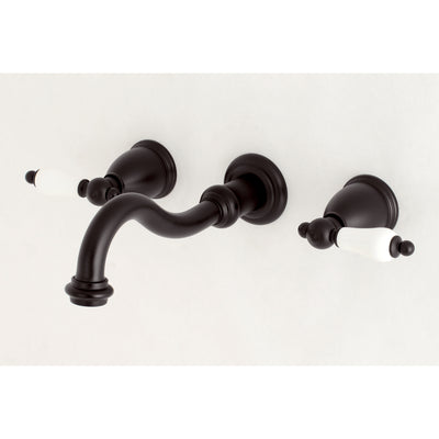 Elements of Design ES3125PL 2-Handle Wall Mount Bathroom Faucet, Oil Rubbed Bronze