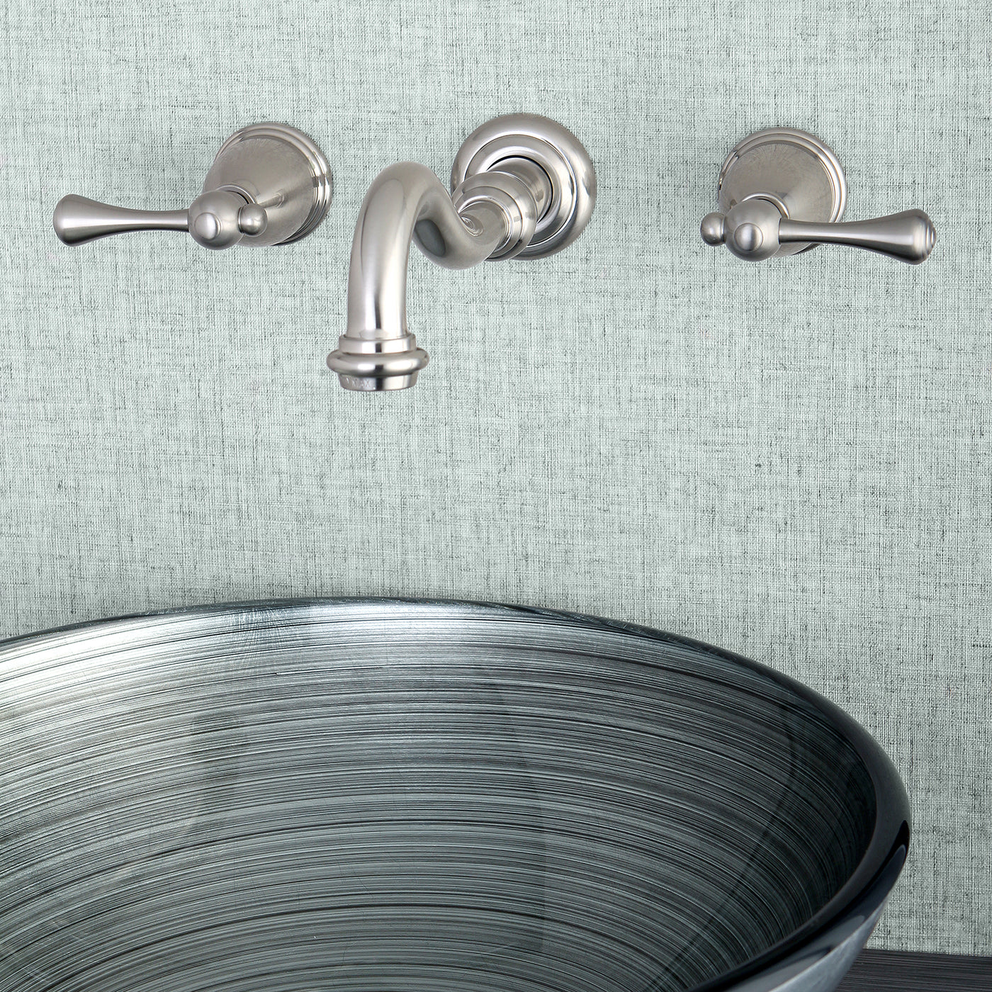 Elements of Design ES3128BL Wall Mount Bathroom Faucet, Brushed Nickel
