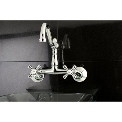 Elements of Design ES3221AX 6-Inch Adjustable Center Wall Mount Kitchen Faucet, Polished Chrome