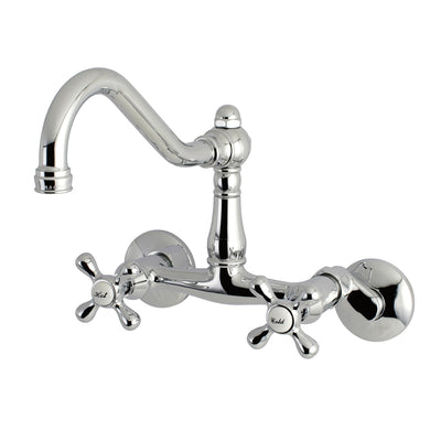 Elements of Design ES3221AX 6-Inch Adjustable Center Wall Mount Kitchen Faucet, Polished Chrome