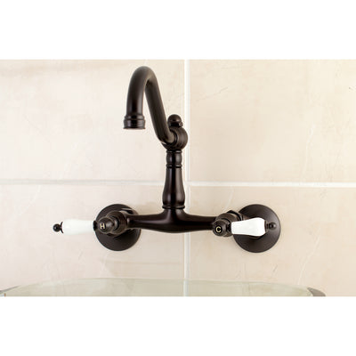 Elements of Design ES3225PL 6-Inch Adjustable Center Wall Mount Kitchen Faucet, Oil Rubbed Bronze