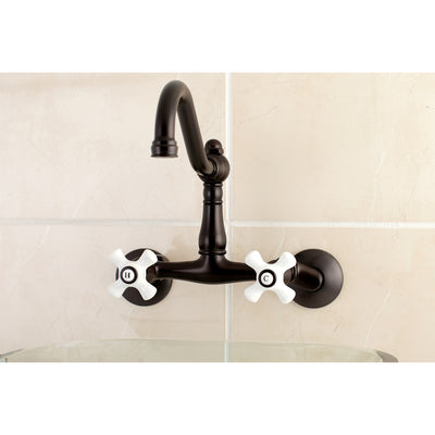 Elements of Design ES3225PX 6-Inch Adjustable Center Wall Mount Kitchen Faucet, Oil Rubbed Bronze