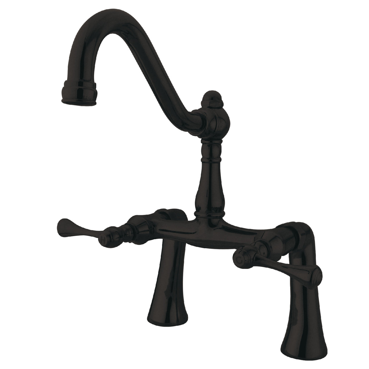 Elements of Design ES3235BL 7-Inch Center Deck Mount Clawfoot Tub Faucet, Oil Rubbed Bronze