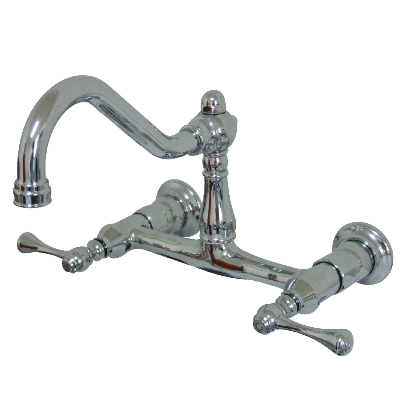 Elements of Design ES3241BL 8-Inch Center Wall Mount Bathroom Faucet, Polished Chrome
