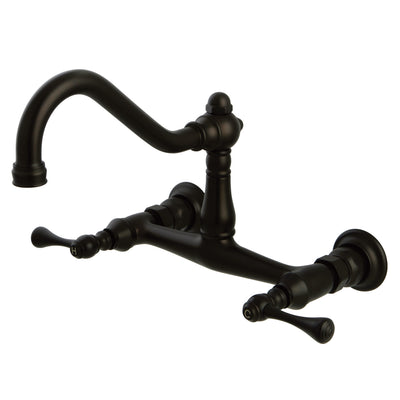 Elements of Design ES3245BL 8-Inch Center Wall Mount Bathroom Faucet, Oil Rubbed Bronze