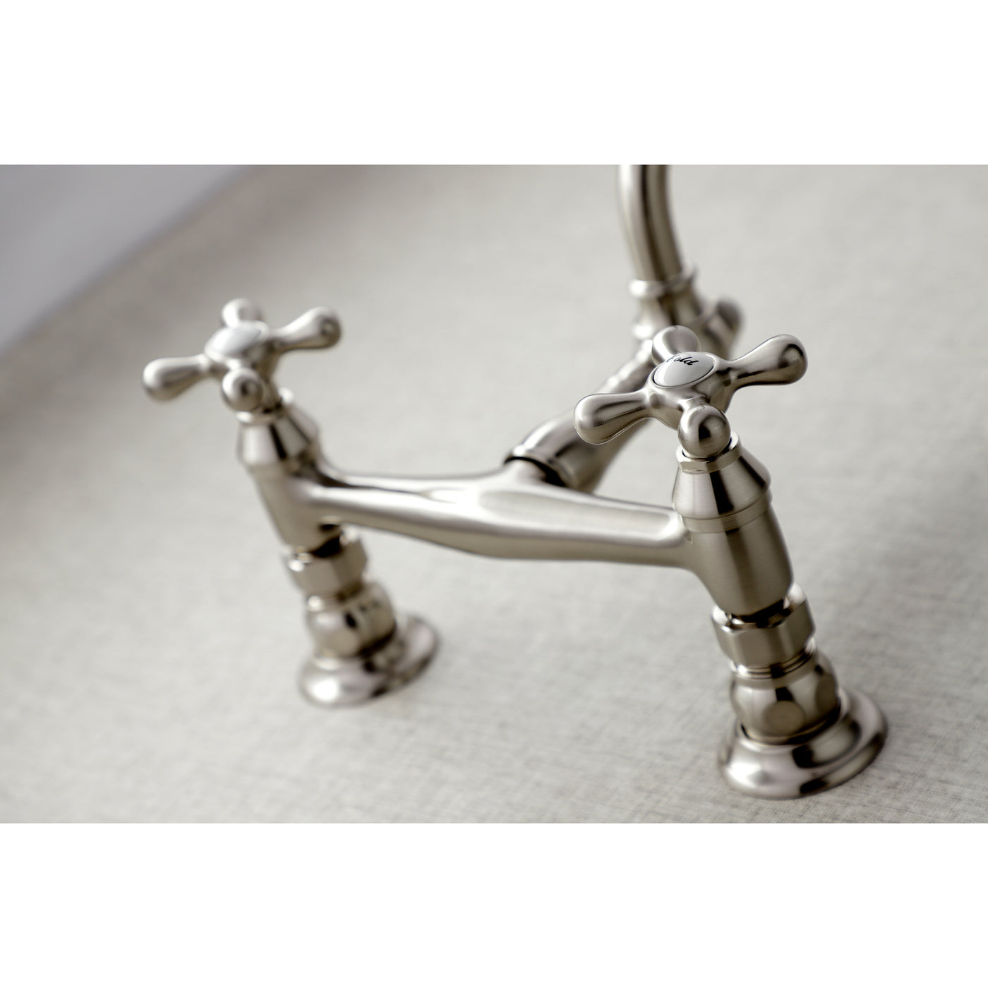 Elements of Design ES3248AX 8-Inch Center Wall Mount Bathroom Faucet, Brushed Nickel