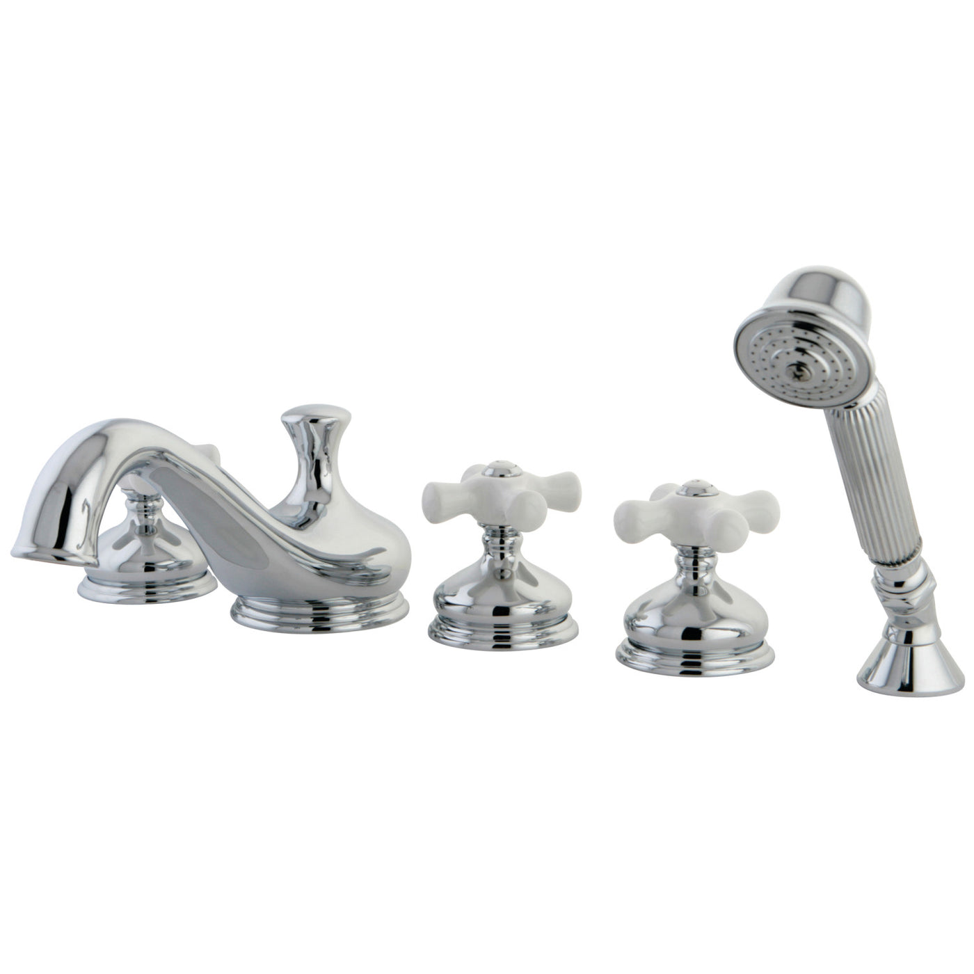 Elements of Design ES33315PX Roman Tub Faucet with Hand Shower, Polished Chrome