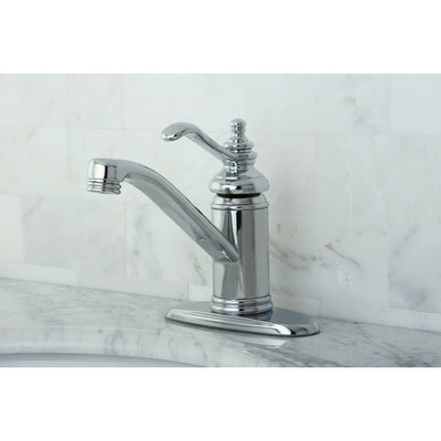 Elements of Design ES3401TL Single-Handle Bathroom Faucet with Push Pop-Up, Polished Chrome