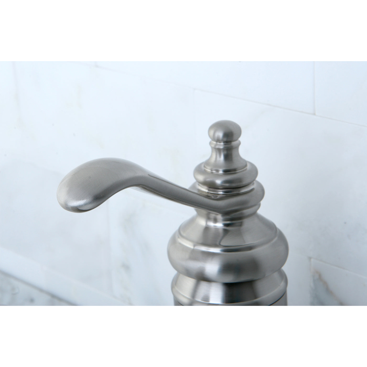Elements of Design ES3408TL Single-Handle Bathroom Faucet with Push Pop-Up, Brushed Nickel