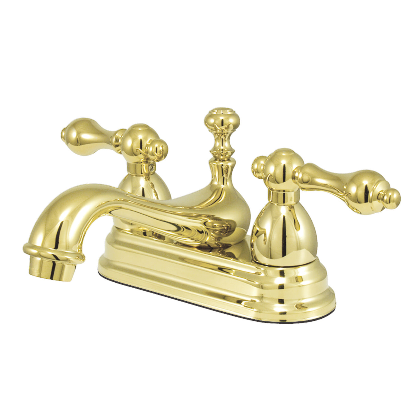 Elements of Design ES3602AL 4-Inch Centerset Bathroom Faucet, Polished Brass