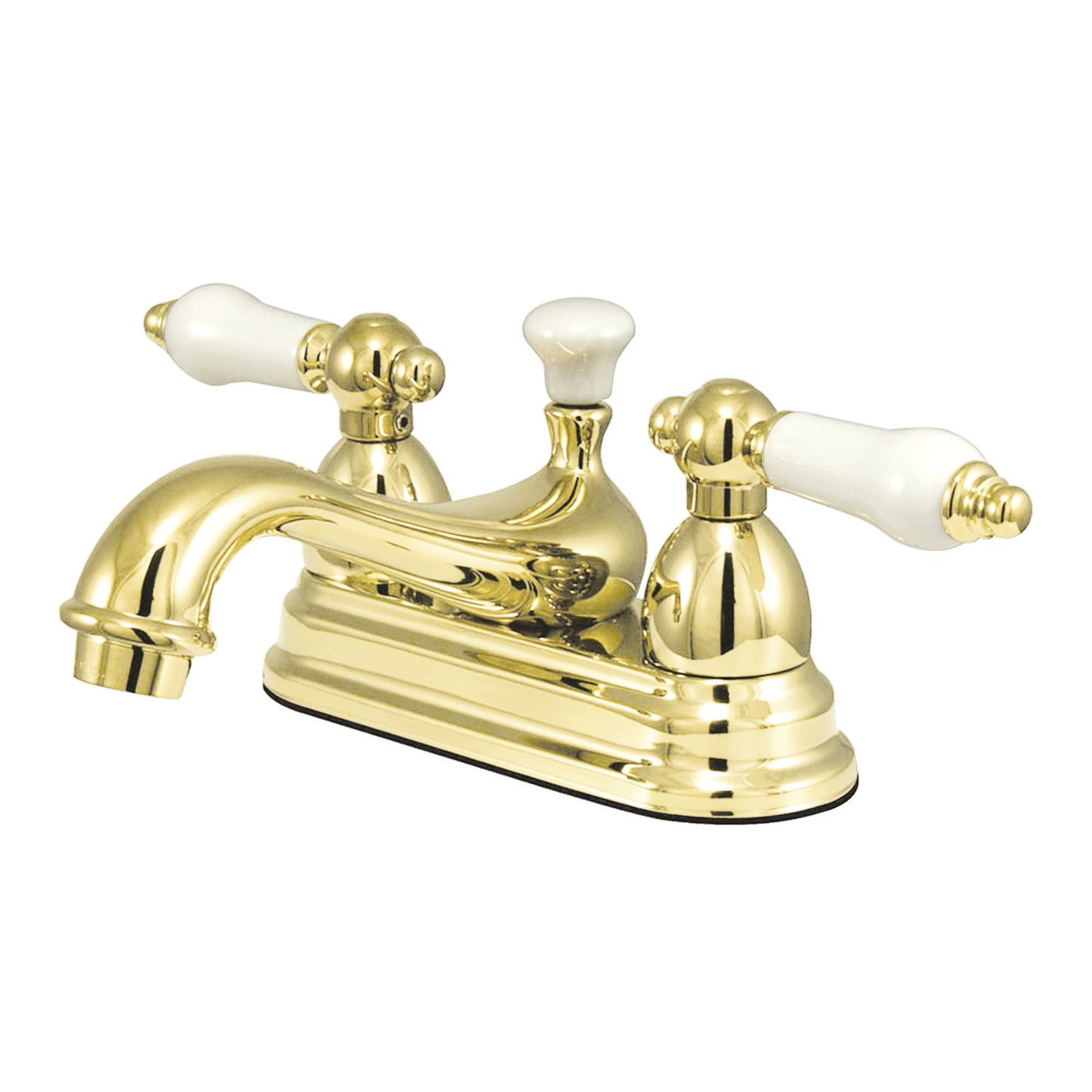 Elements of Design ES3602PL 4-Inch Centerset Bathroom Faucet, Polished Brass