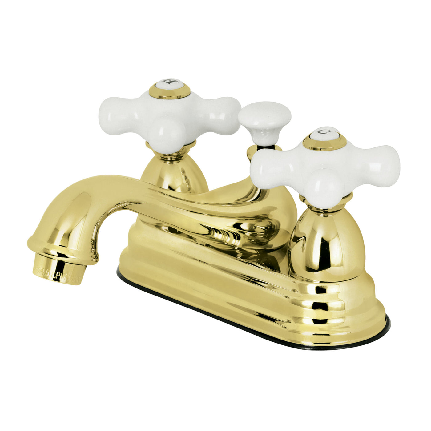 Elements of Design ES3602PX 4-Inch Centerset Bathroom Faucet, Polished Brass