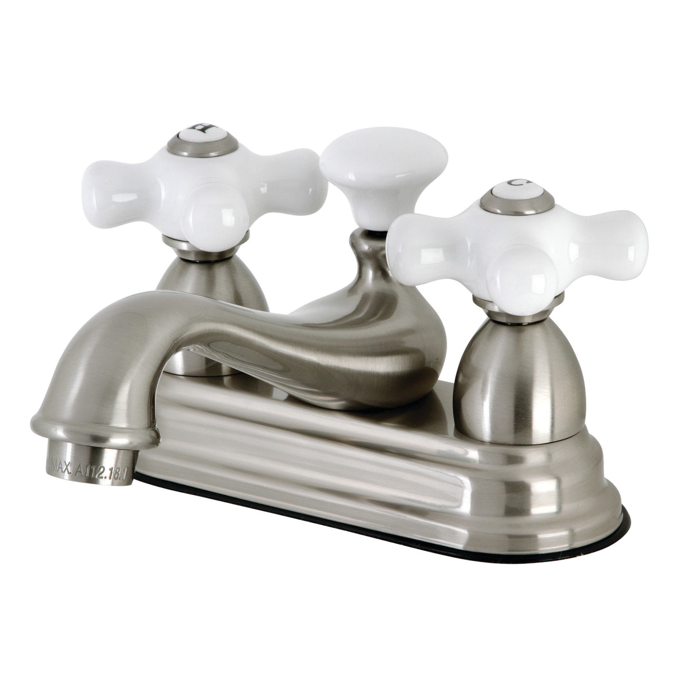 Elements of Design ES3608PX 4-Inch Centerset Bathroom Faucet, Brushed Nickel