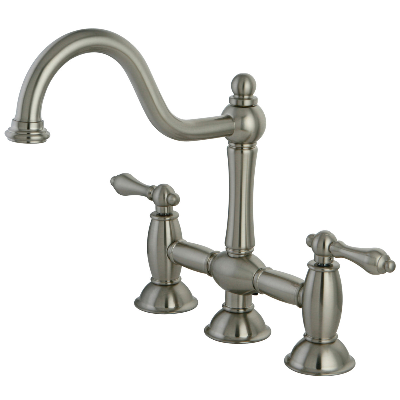 Elements of Design ES3788AL Bridge Kitchen Faucet, Brushed Nickel