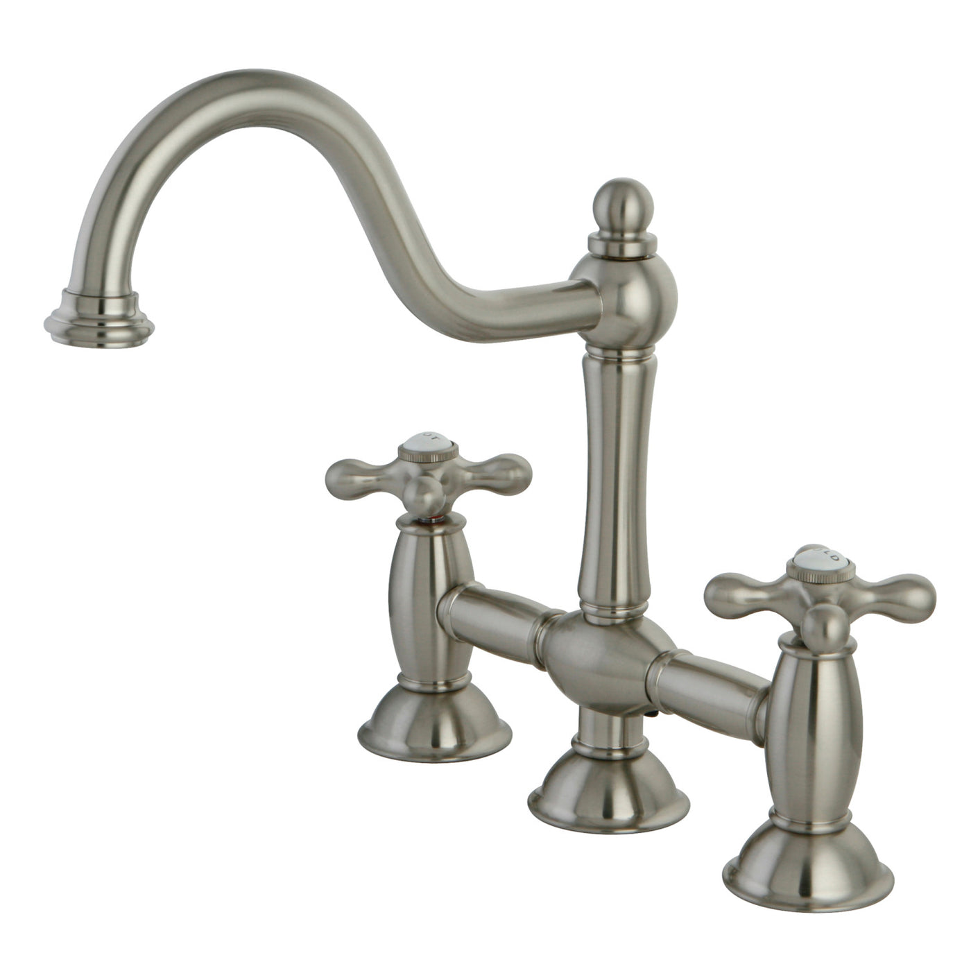 Elements of Design ES3788AX Bridge Kitchen Faucet, Brushed Nickel